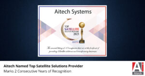 Aitech Named Top Satellite Solutions Provider for Second Consecutive Year